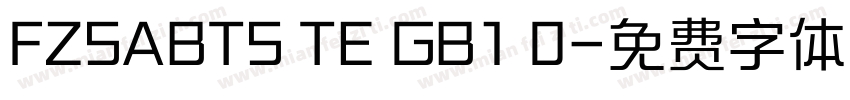 FZSABTS TE GB1 0字体转换